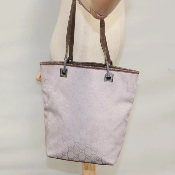 GUCCI GG Canvas Tote Bag Purple 31244 Auth 108341 - Picture 3 of 16